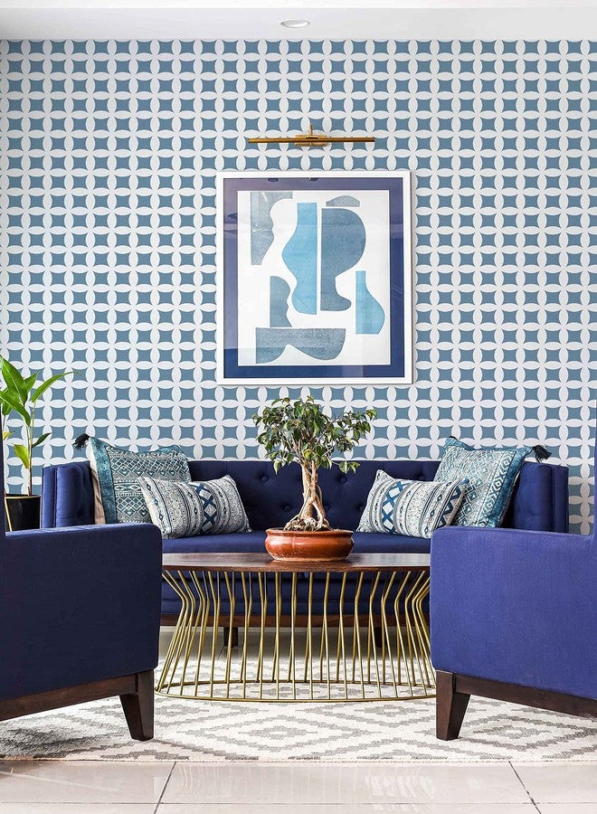 WallDesign Geometric Reusable Stencils for Wall Painting of Living Room, Bedroom, Modern Home Decor (19 inch x 23 inch Design Size) - Image 4